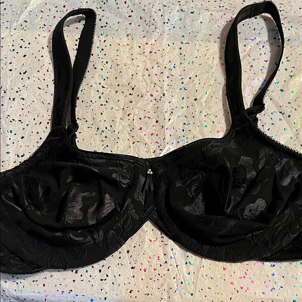 Wacoal Black Floral Lace Bra